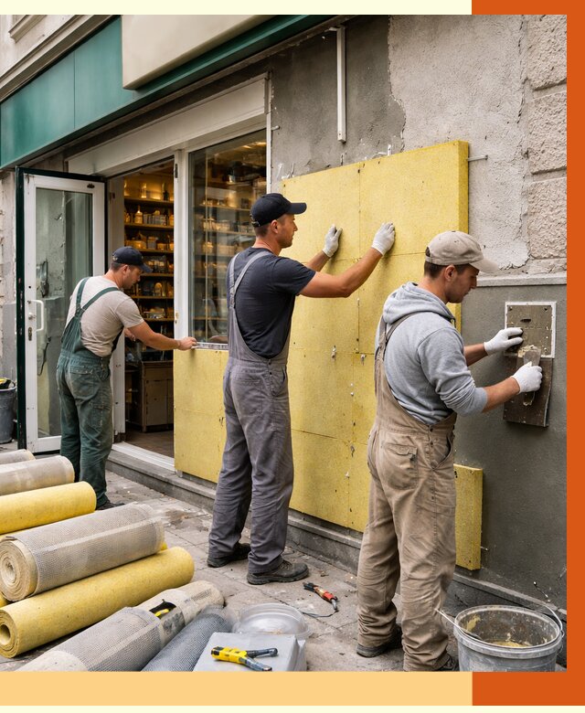 Утепление магазина в Курске от 4691 руб/м2 — цена, стены и снаружи | ТепломастерКус