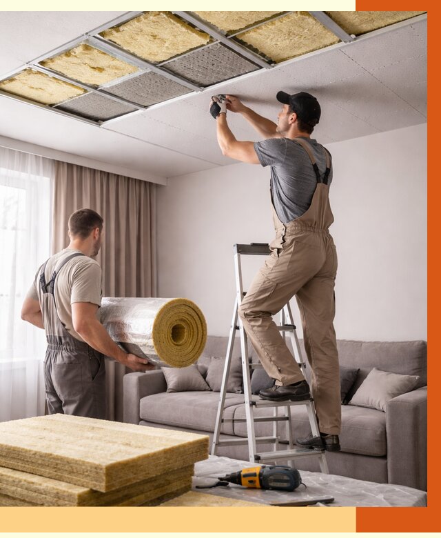 Шумоизоляция потолка в Курске от 2345 руб. под ключ | Профессионально — ТепломастерКус