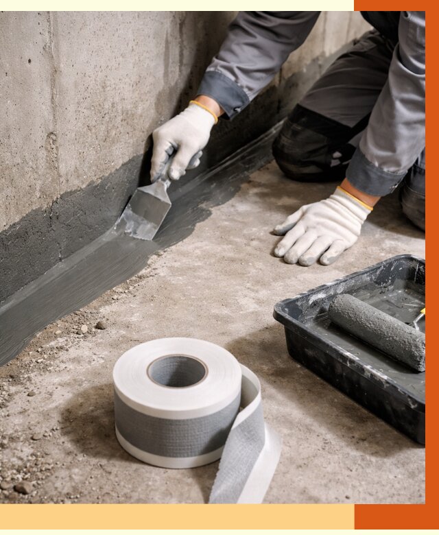 Гидроизоляция швов и герметизация стыков в Курске от 1303 руб. | ТепломастерКус